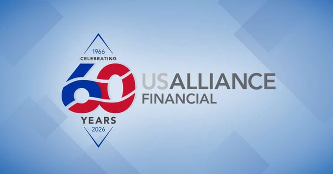 USALLIANCE 60th anniversary logo.