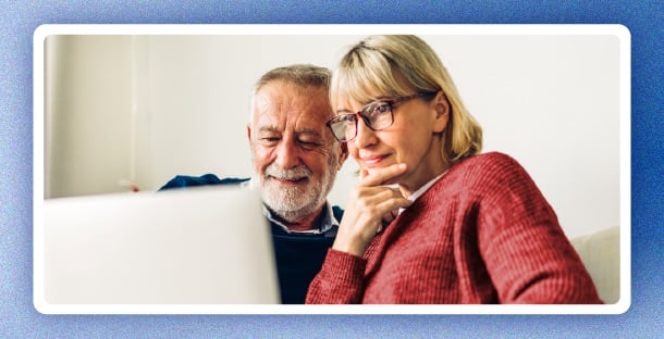 A family reviewing estate planning documents together