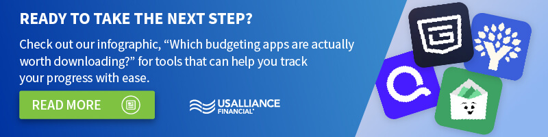 Promotional banner reading “Ready to take the next step?” with a call to read the full article, alongside a graphic of app icons.