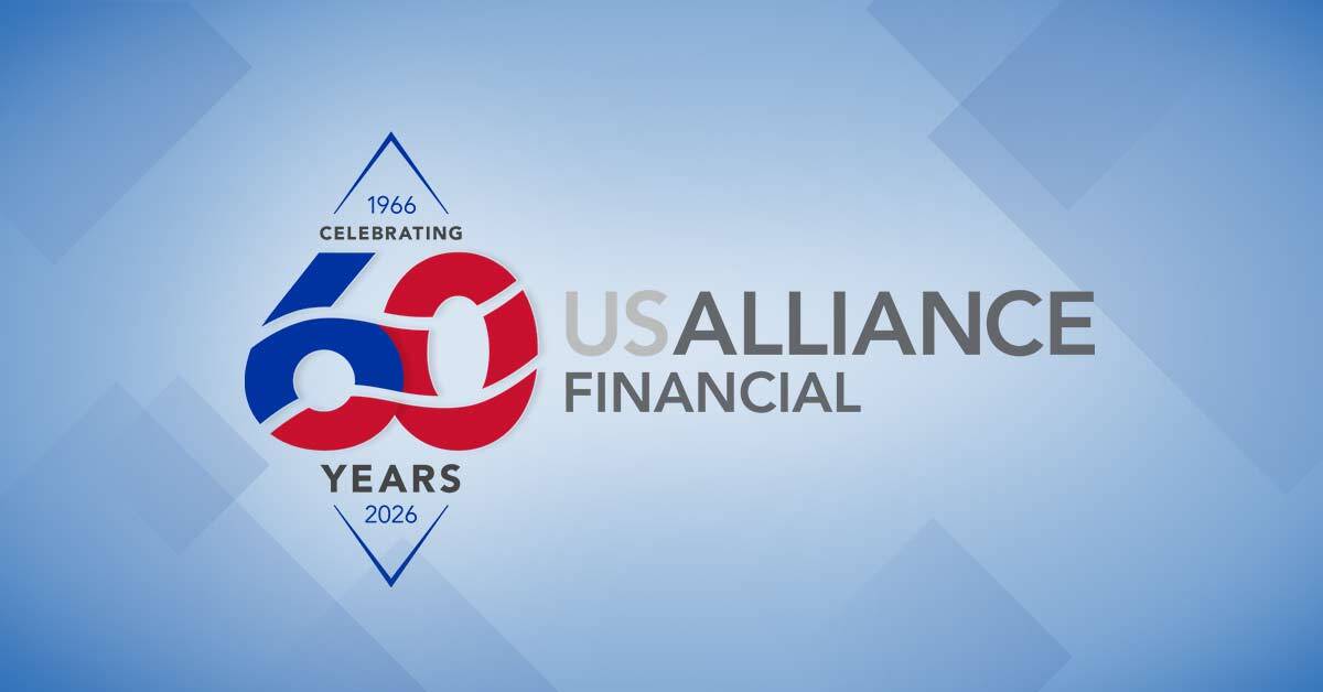 60th anniversary logo for USALLIANCE Financial.