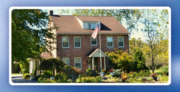 Exterior of a brick house.