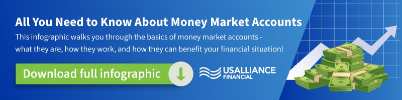 All you need to know about Money Market Accounts. This infographic walks you through the basics of money market accounts- what they are, how they work, and how they can benefit your financial situation!